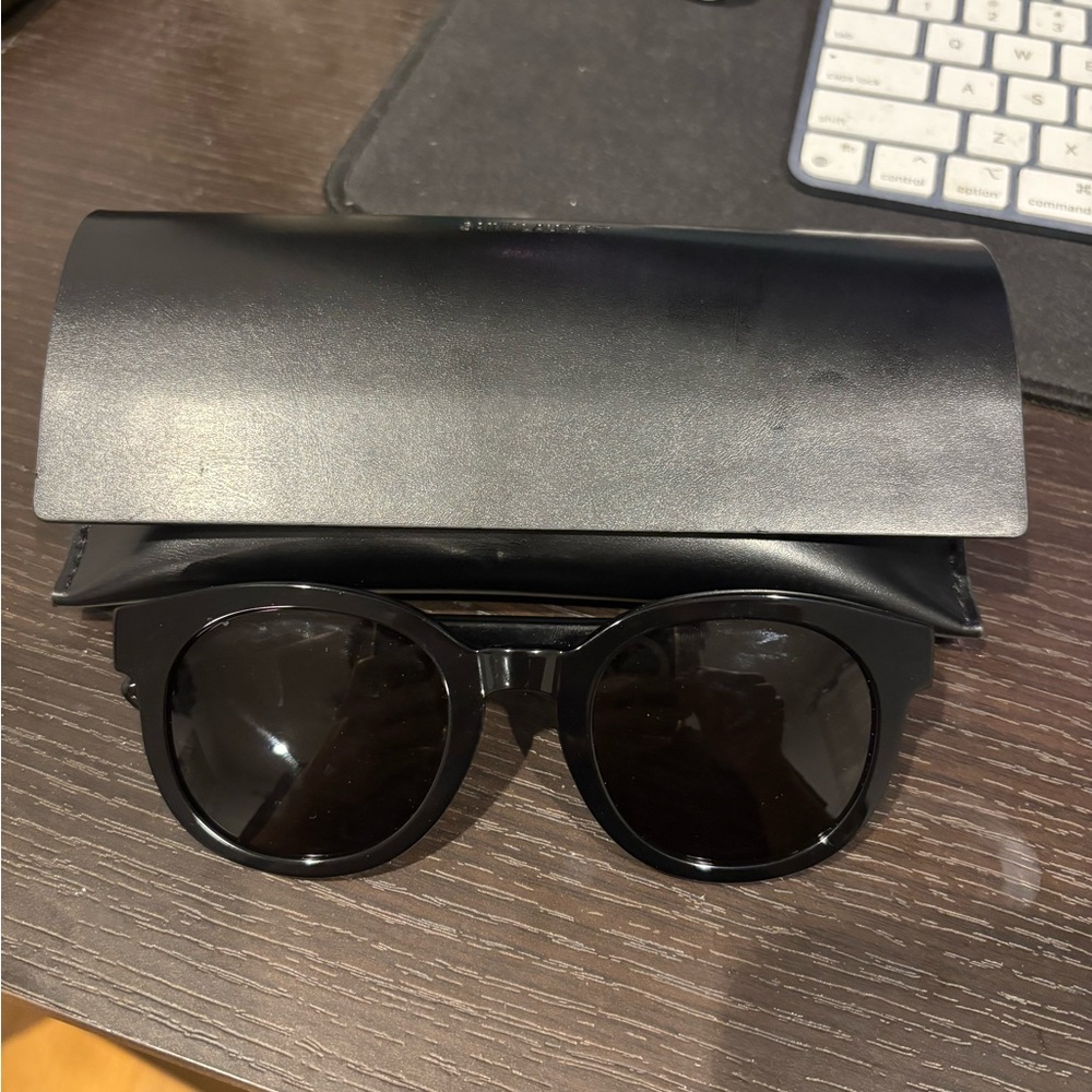 Yves Saint Laurent Black Sunglasses with Case